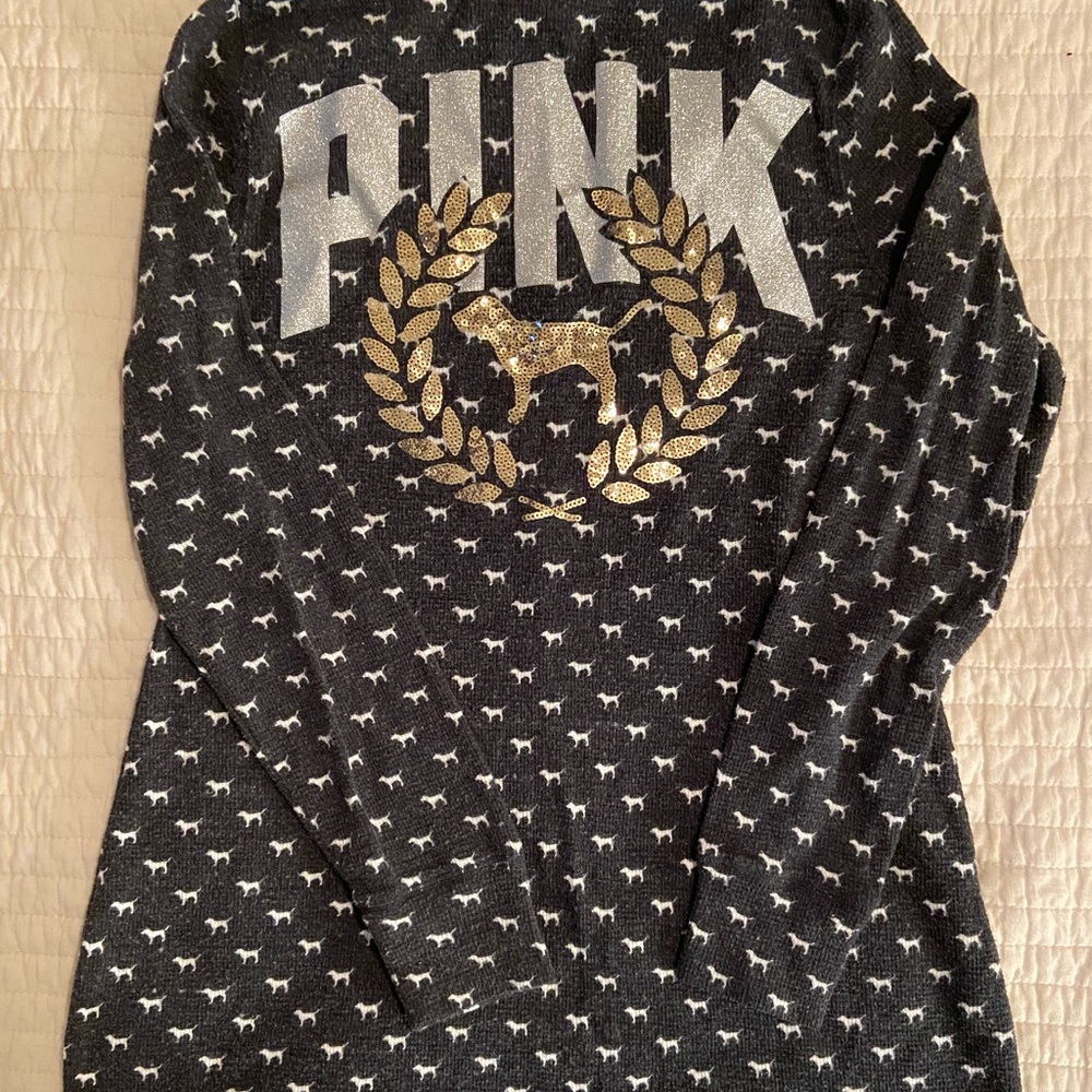 PINK Sequin Nightgown Sleep Shirt